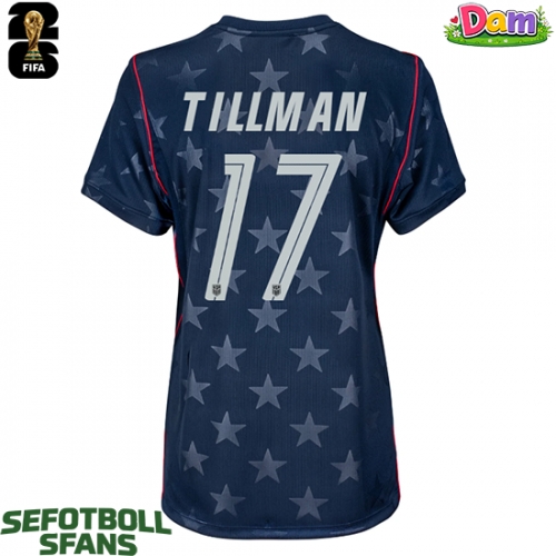 Förenta stater Malik Tillman #17 Bortatröja Kvinnor VM 2026 Kortärmad